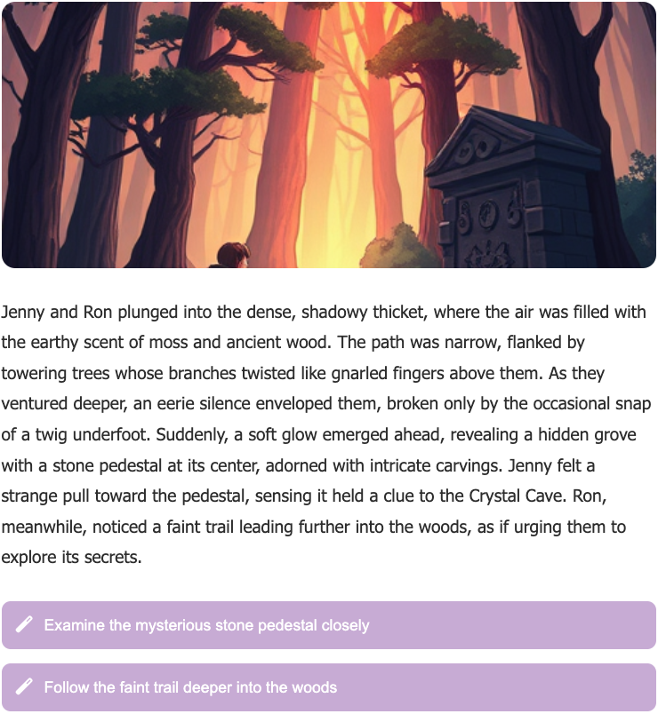 Magical adventure in My Story Steps